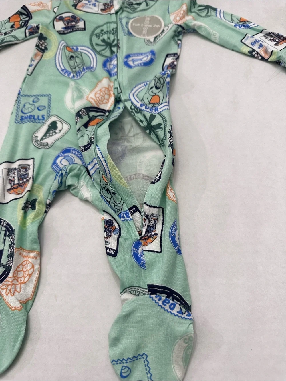 Bluey Baby Boy Cozy and Comfortable Viscose 2-Way Zip Footed 1 pc Sleep N Play